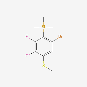 (6-Bromo-2,3-difluoro-4-(methylthio)phenyl)trimethylsilane