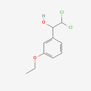 molecular formula C10H12Cl2O2 B14014699 2,2-Dichloro-1-(3-ethoxyphenyl)ethanol 