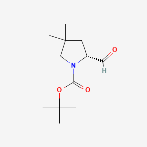 Tert-butyl (2R)-2-formyl-4,4-dimethylpyrrolidine-1-carboxylate