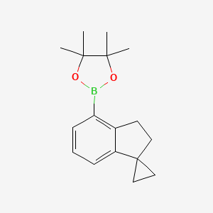 2-(2',3'-Dihydrospiro[cyclopropane-1,1'-inden]-4'-YL)-4,4,5,5-tetramethyl-1,3,2-dioxaborolane