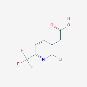 molecular formula C8H5ClF3NO2 B1401476 2-(2-Chloro-6-(trifluoromethyl)pyridin-3-yl)acetic acid CAS No. 1227592-95-1
