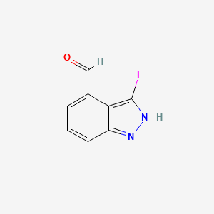 molecular formula C8H5IN2O B1401479 3-Iodo-1H-indazole-4-carbaldehyde CAS No. 944904-44-3