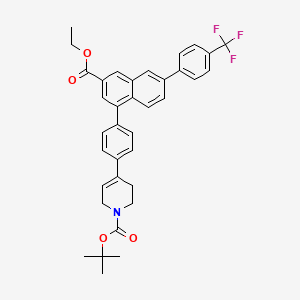 Tert-butyl 4-(4-(3-(ethoxycarbonyl)-6-(4-(trifluoromethyl)phenyl)naphthalen-1-YL)phenyl)-3,6-dihydropyridine-1(2H)-carboxylate