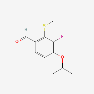 3-Fluoro-4-isopropoxy-2-(methylthio)benzaldehyde