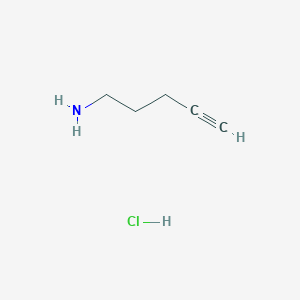 molecular formula C5H10ClN B1401485 Pent-4-yn-1-amine hydrochloride CAS No. 173987-24-1