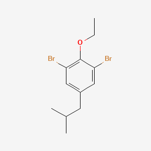 1,3-Dibromo-2-ethoxy-5-isobutylbenzene