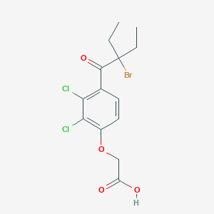 molecular formula C14H15BrCl2O4 B14014855 [4-(2-Bromo-2-ethylbutanoyl)-2,3-dichlorophenoxy]acetic acid CAS No. 1497-21-8