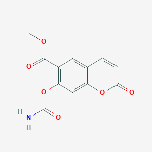 Methyl 7-(carbamoyloxy)-2-oxo-2H-1-benzopyran-6-carboxylate