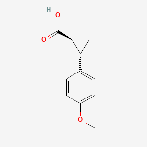 molecular formula C11H12O3 B14014883 (1S,2S)-2-(4-Methoxyphenyl)cyclopropane-1-carboxylic acid 