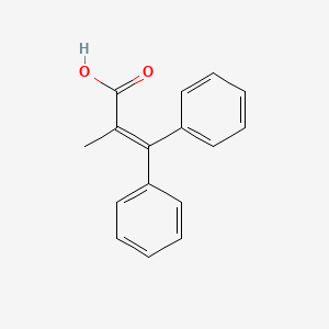 molecular formula C16H14O2 B14014897 2-Methyl-3,3-diphenylprop-2-enoic acid CAS No. 17684-12-7