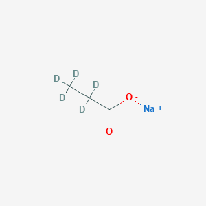 molecular formula C3H5NaO2 B1401490 Sodium propionate-d5 CAS No. 202529-18-8