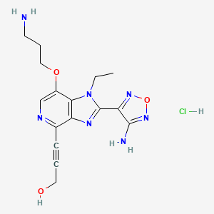 molecular formula C16H20ClN7O3 B14014910 Akt kinase inhibitor hydrochloride 