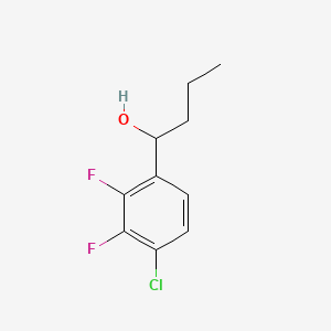 molecular formula C10H11ClF2O B14014936 1-(4-Chloro-2,3-difluorophenyl)butan-1-ol 