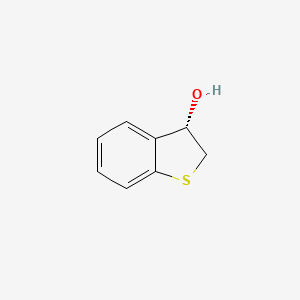 molecular formula C8H8OS B1401494 (3S)-2,3-二氢-1-苯并噻吩-3-醇 CAS No. 168159-02-2