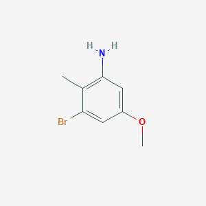 molecular formula C8H10BrNO B1401495 3-Bromo-5-methoxy-2-methylaniline CAS No. 62827-42-3