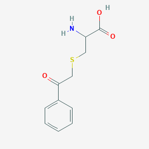 molecular formula C11H13NO3S B14014981 2-Amino-3-phenacylsulfanyl-propanoic acid CAS No. 83961-81-3