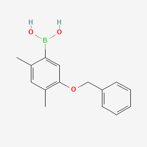 molecular formula C15H17BO3 B14014983 (5-(Benzyloxy)-2,4-dimethylphenyl)boronic acid 