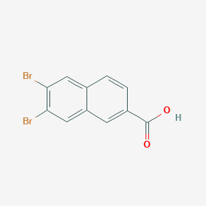 molecular formula C11H6Br2O2 B1401501 6,7-二溴-2-萘甲酸 CAS No. 131331-19-6