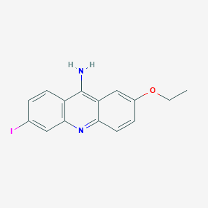 molecular formula C15H13IN2O B14015024 2-Ethoxy-6-iodoacridin-9-amine CAS No. 74165-95-0