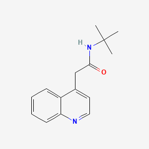 molecular formula C15H18N2O B14015031 N-(tert-Butyl)-2-(quinolin-4-yl)acetamide 