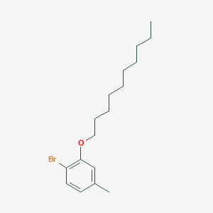 molecular formula C17H27BrO B1401509 Benzene, 1-bromo-2-(decyloxy)-4-methyl- CAS No. 685559-07-3