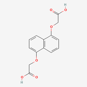 molecular formula C14H12O6 B1401511 2,2'-[Naphthalene-1,5-diylbis(oxy)]diacetic acid CAS No. 92423-99-9