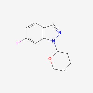 molecular formula C12H13IN2O B1401517 6-Iodo-1-(tetrahydro-2H-pyran-2-yl)-1H-indazole CAS No. 1266386-30-4