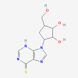 9-[2,3-dihydroxy-4-(hydroxymethyl)cyclopentyl]-3H-purine-6-thione