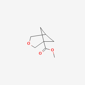 molecular formula C8H12O3 B14015195 Methyl 3-oxabicyclo[3.1.1]heptane-1-carboxylate 