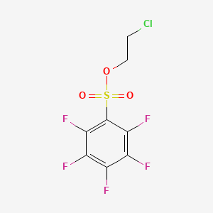 2-Chloroethyl 2,3,4,5,6-pentafluorobenzene-1-sulfonate