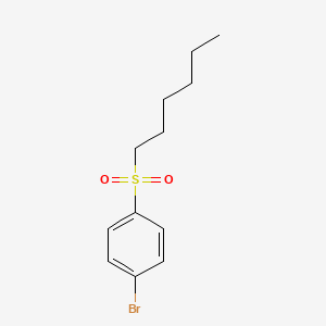 B1401521 Benzene, 1-bromo-4-(hexylsulfonyl)- CAS No. 856165-22-5