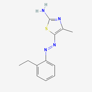 (5E)-5-[2-(2-Ethylphenyl)hydrazinylidene]-4-methyl-1,3-thiazol-2(5H)-imine