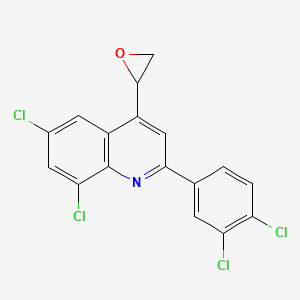 6,8-Dichloro-2-(3,4-dichlorophenyl)-4-(2-oxiranyl)quinoline