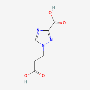 1-(2-carboxyethyl)-1H-1,2,4-triazole-3-carboxylic acid