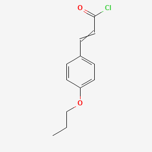 molecular formula C12H13ClO2 B1401538 3-(4-丙氧基苯基)丙-2-烯酰氯 CAS No. 118938-42-4