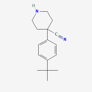 4-(4-Tert-butylphenyl)piperidine-4-carbonitrile