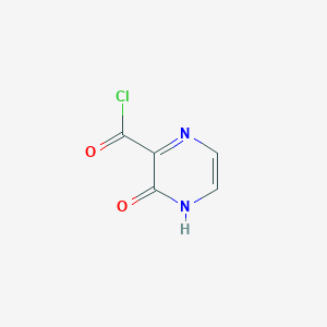 molecular formula C5H3ClN2O2 B1401541 3-Hydroxypyrazine-2-carbonyl chloride CAS No. 98136-34-6