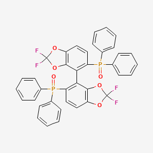 Phosphine oxide, [(4R)-2,2,2',2'-tetrafluoro[4,4'-bi-1,3-benzodioxole]-5,5'-diyl]bis[diphenyl-