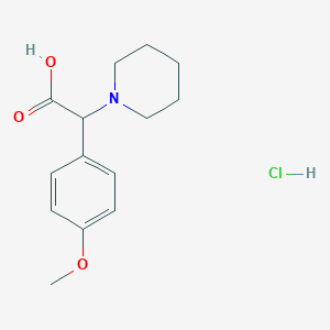 2-(4-Methoxyphenyl)-2-(1-piperidyl)acetic acid hydrochloride