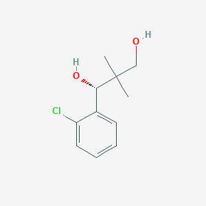 molecular formula C11H15ClO2 B1401544 (1R)-1-(2-chlorophenyl)-2,2-dimethylpropane-1,3-diol CAS No. 139406-15-8