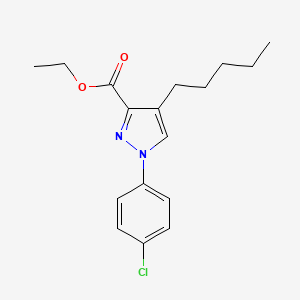 Ethyl 1-(4-chlorophenyl)-4-pentyl-1H-pyrazole-3-carboxylate