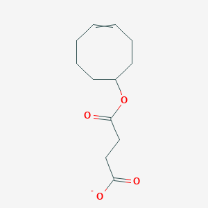 molecular formula C12H17O4- B1401547 4-[(Cyclooct-4-en-1-yl)oxy]-4-oxobutanoate CAS No. 479544-59-7