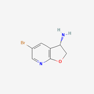 (3S)-5-Bromo-2,3-dihydrofuro[2,3-B]pyridin-3-amine