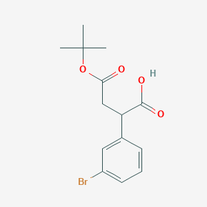 2-(3-Bromophenyl)-4-tert-butoxy-4-oxobutanoic acid