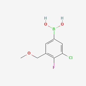 (3-Chloro-4-fluoro-5-(methoxymethyl)phenyl)boronic acid