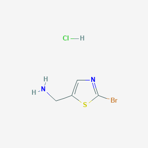molecular formula C4H6BrClN2S B1401550 (2-Bromothiazol-5-yl)methanamine hydrochloride CAS No. 1001413-46-2
