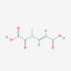 molecular formula C7H8O5 B1401551 4-Methyl-5-oxohex-2-enedioic acid CAS No. 412324-07-3