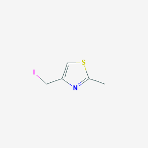 molecular formula C5H6INS B14015538 4-(Iodomethyl)-2-methylthiazole CAS No. 105687-33-0