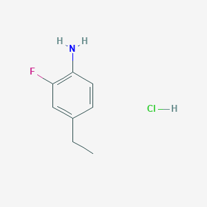 molecular formula C8H11ClFN B1401554 4-Ethyl-2-fluoroaniline hydrochloride CAS No. 1201943-86-3
