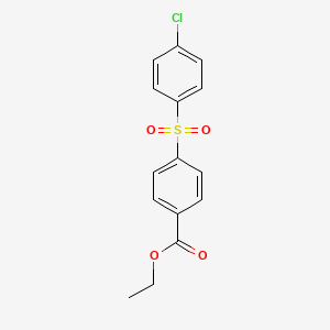 molecular formula C15H13ClO4S B1401555 Ethyl 4-(4-chlorobenzene-1-sulfonyl)benzoate CAS No. 65082-46-4